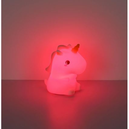 Globo - LED RGBW Stmívatelné nabíjecí dětské noční světlo LED/1,5W/5V 1200 mAh jednorožec