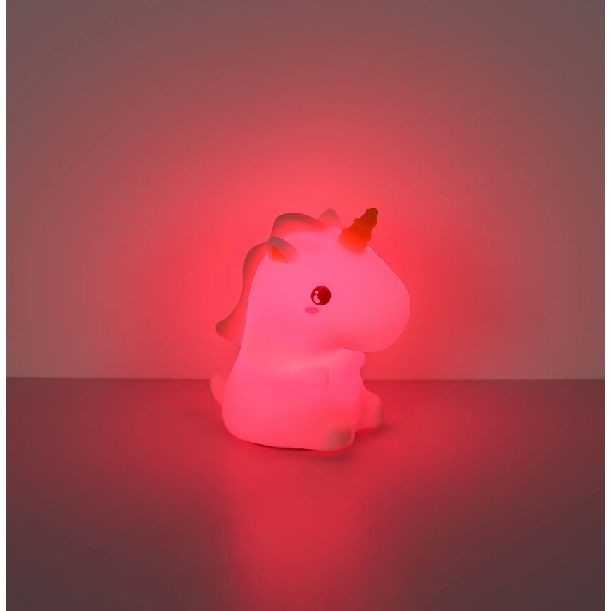 Globo - LED RGBW Stmívatelné nabíjecí dětské noční světlo LED/1,5W/5V 1200 mAh jednorožec