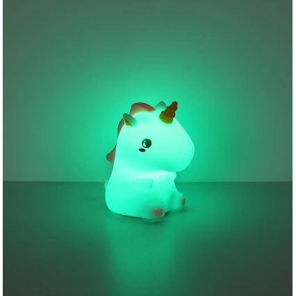 Globo - LED RGBW Stmívatelné nabíjecí dětské noční světlo LED/1,5W/5V 1200 mAh jednorožec