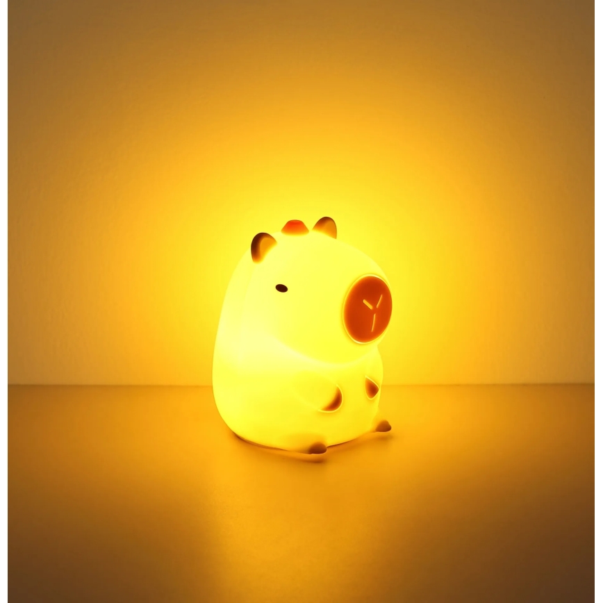Globo - LED RGBW Stmívatelné nabíjecí dětské noční světlo LED/1,5W/5V 1200 mAh kapybara