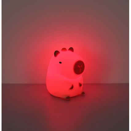 Globo - LED RGBW Stmívatelné nabíjecí dětské noční světlo LED/1,5W/5V 1200 mAh kapybara