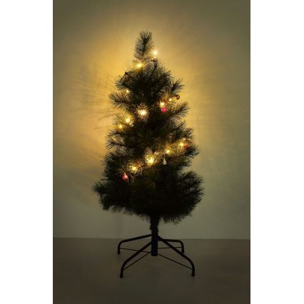 Globo - LED  řetěz 20xLED/2xAA 2,2m teplá bílá