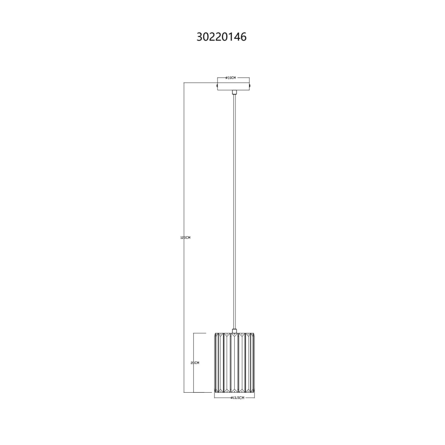 Globo - Lustr na lanku 1xE27/60W/230V pr. 13,5 cm