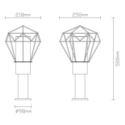 Globo - Venkovní lampa 1xE27/15W/230V IP44