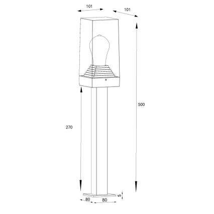 Globo - Venkovní lampa 1xE27/40W/230V IP44