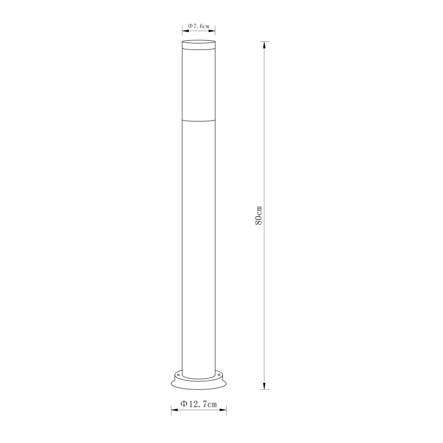 Globo - Venkovní lampa 1xE27/60W/230V 80 cm IP44