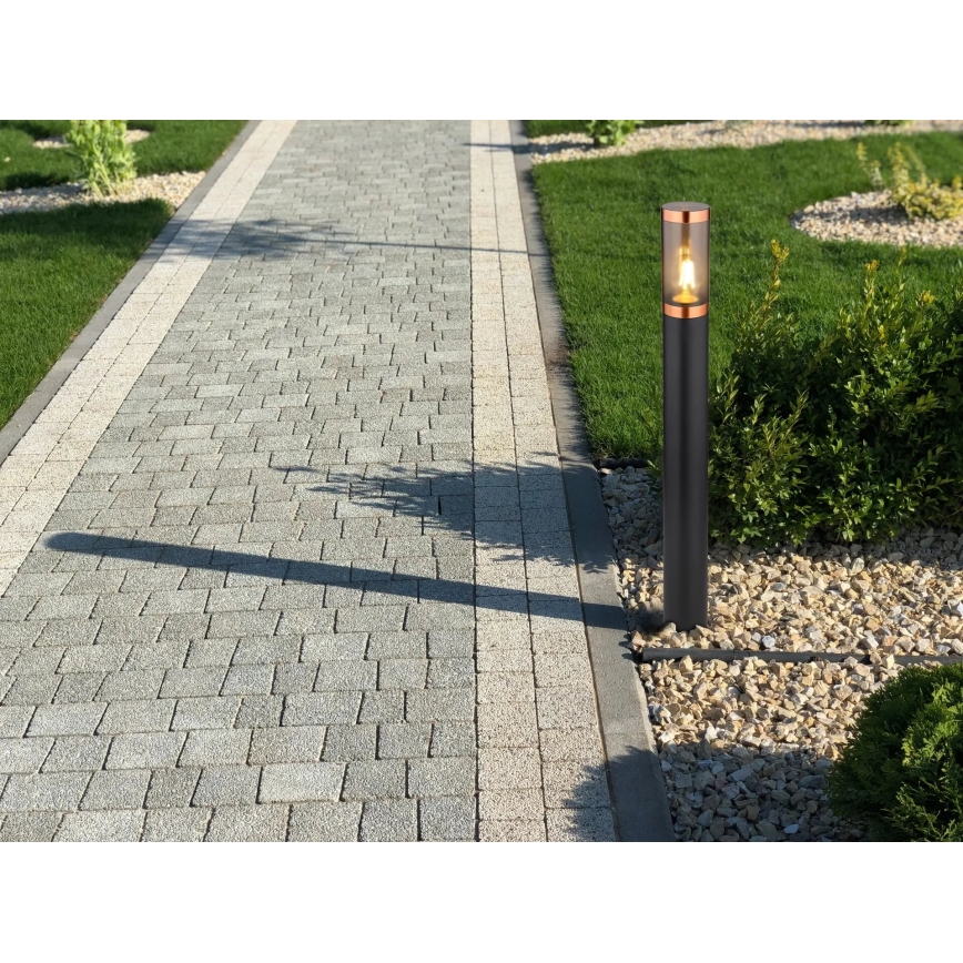 Globo - Venkovní lampa 1xE27/23W/230V IP44 80 cm černá/měď