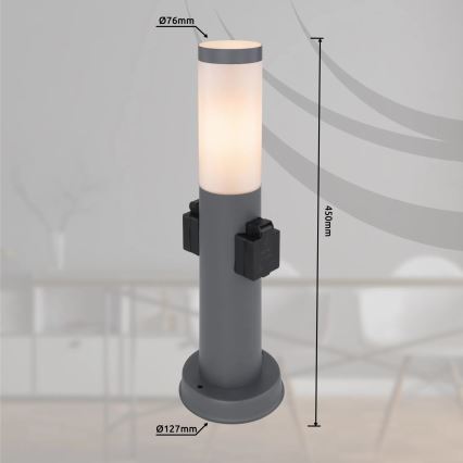 Globo 3158AK - Venkovní lampa s 2 zásuvkami BOSTON 1xE27/23W/230V IP44