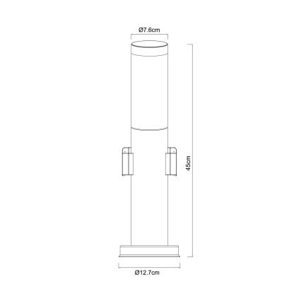 Globo - Venkovní lampa s 2 zásuvkami 1xE27/23W/230V IP44
