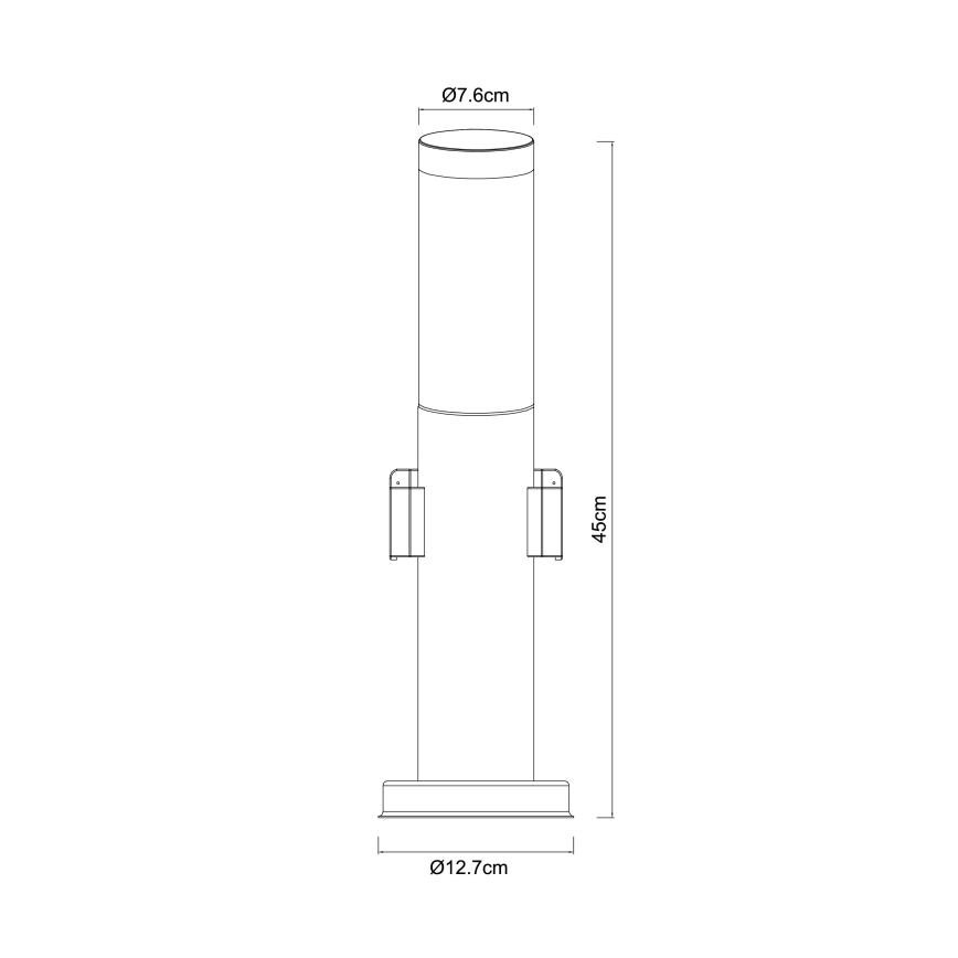 Globo - Venkovní lampa s 2 zásuvkami 1xE27/23W/230V IP44
