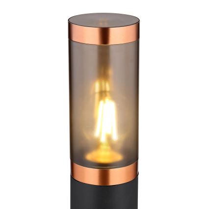 Globo - Venkovní lampa 1xE27/23W/230V IP44 110 cm černá/měď