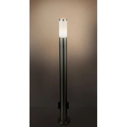 Globo 3159KLED - LED Venkovní lampa se zásuvkou BOSTON LED/9W/230V IP44 110 cm