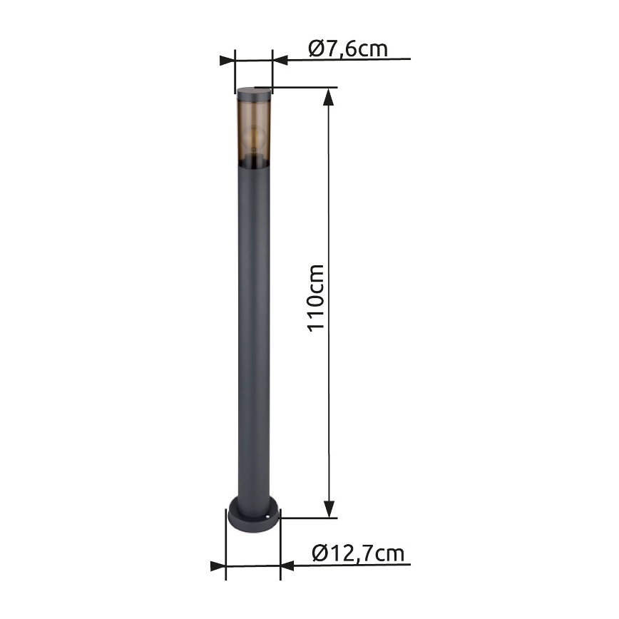 Globo - Venkovní lampa 1xE27/23W/230V 110 cm IP44