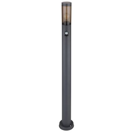 Globo - Venkovní lampa se senzorem 1xE27/15W/230V IP44 110 cm černá