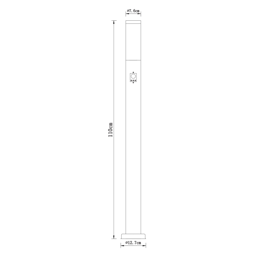 Globo - Venkovní lampa se senzorem 1xE27/30W/230V IP44