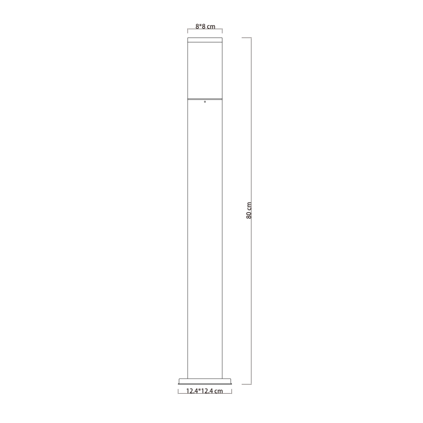 Globo - Venkovní lampa 1xE27/15W/230V 80 cm IP44