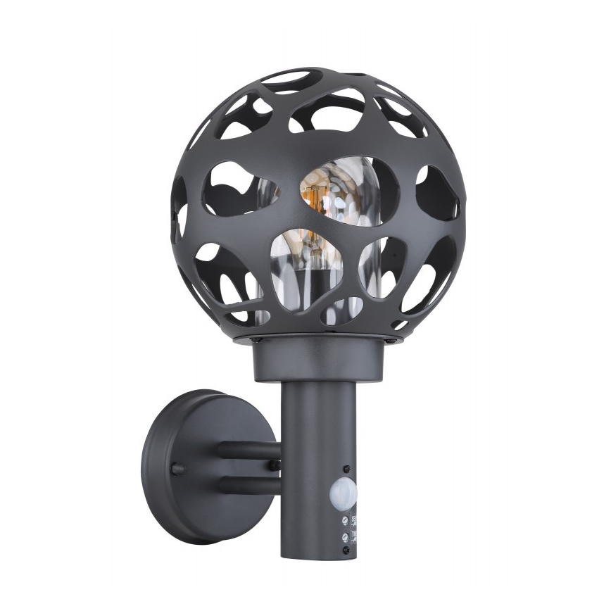 Globo - Venkovní nástěnné svítidlo se senzorem 1xE27/15W/230V IP44