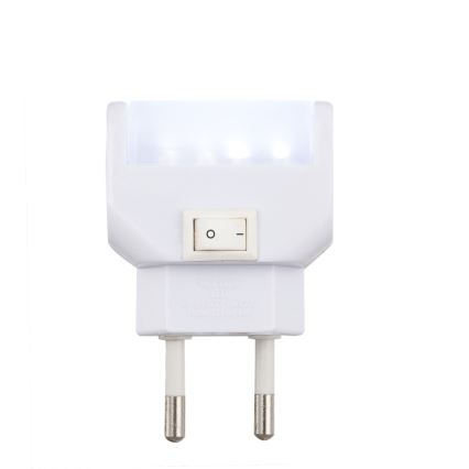 Globo - LED Orientační svítidlo s vypínačem LED 4xLED/0,24W/13V