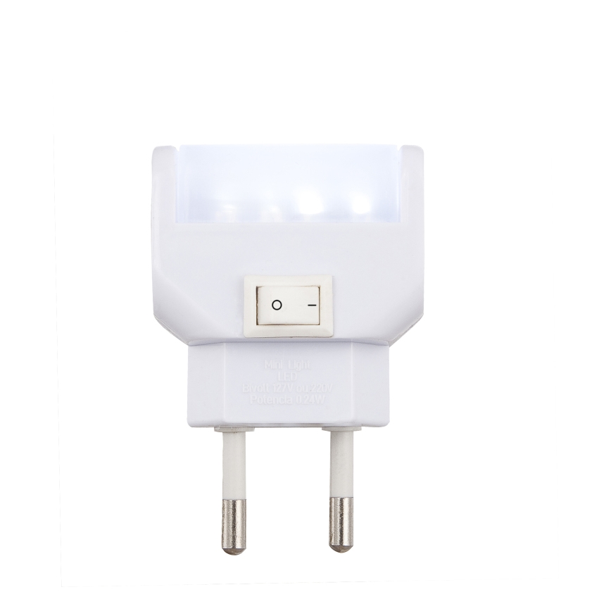 Globo - LED Orientační svítidlo s vypínačem LED 4xLED/0,24W/13V