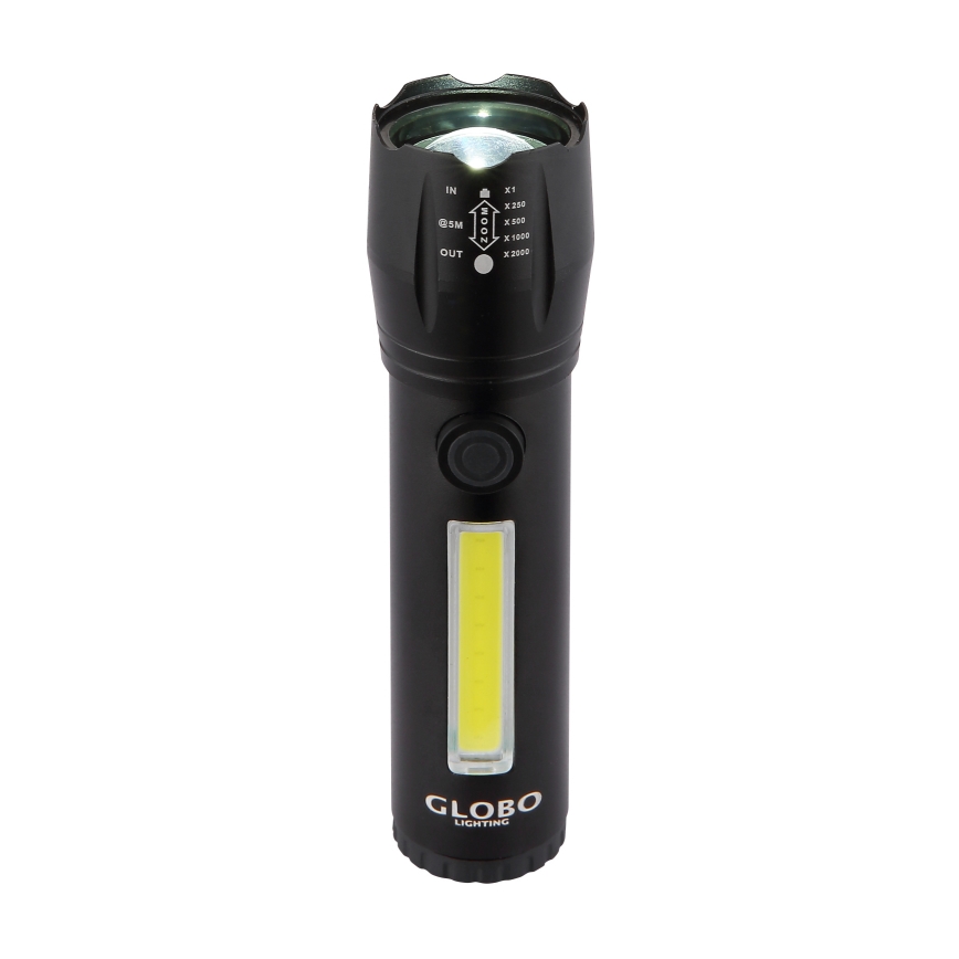 Globo - LED Nabíjecí svítilna LED/3W/5V + COB/3W 5500K 1200 mAh