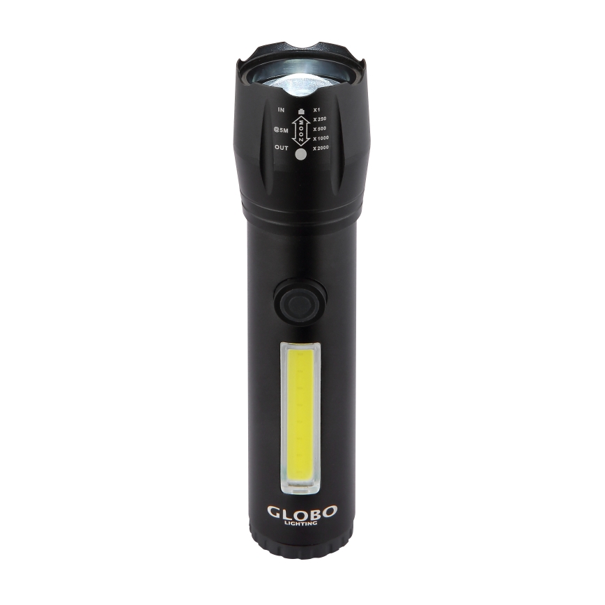 Globo - LED Nabíjecí svítilna LED/3W/5V + COB/3W 5500K 1200 mAh