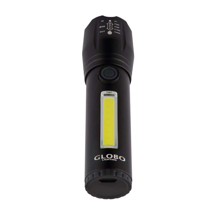 Globo - LED Nabíjecí svítilna LED/3W/5V + COB/3W 5500K 1200 mAh