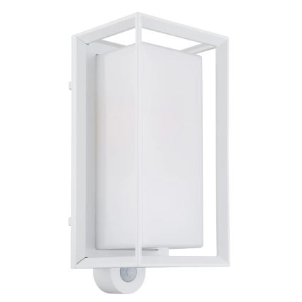 Globo - Venkovní nástěnné svítidlo se senzorem 1xE27/60W/230V IP44 bílá
