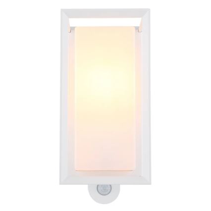 Globo - Venkovní nástěnné svítidlo se senzorem 1xE27/60W/230V IP44 bílá
