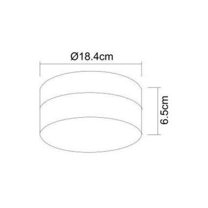 Globo - Koupelnové svítidlo 1xE27/60W/230V pr. 18,4 cm IP44