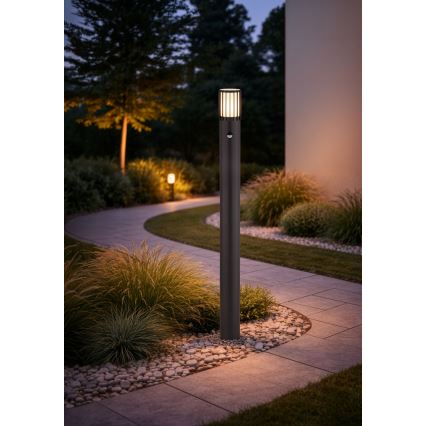 Globo - Venkovní lampa se senzorem 1xE27/15W/230V IP54 100 cm