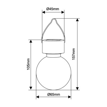 Globo 33056 - Solární svítidlo 1xLED/0,06W/3,2V IP44 400 mAh