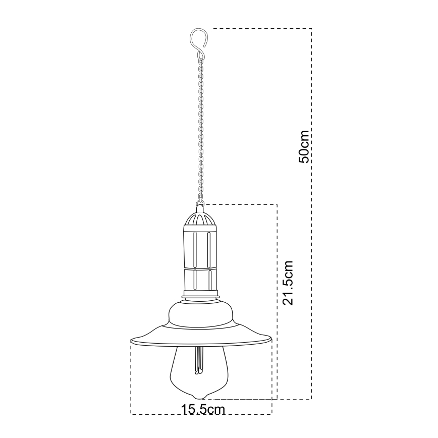 Globo - LED Solární lustr na řetězu LED/0,06W/1,2V IP44 150 mAh