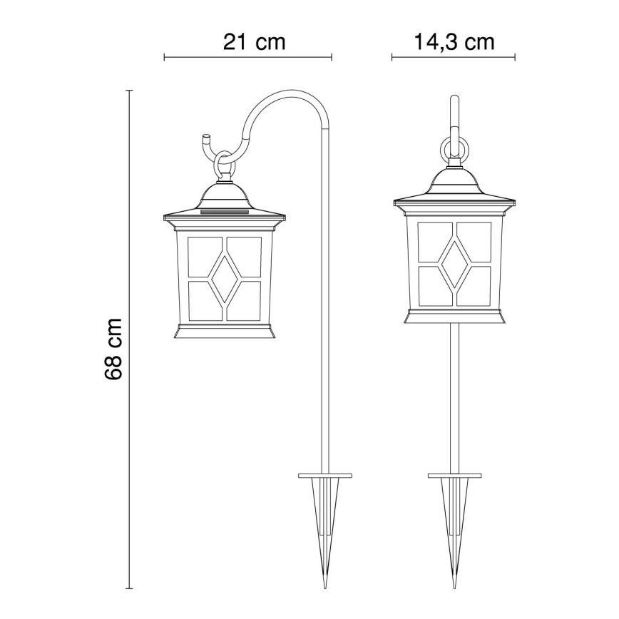 Globo - LED Solární svítidlo LED/0,06W IP44 300 mAh