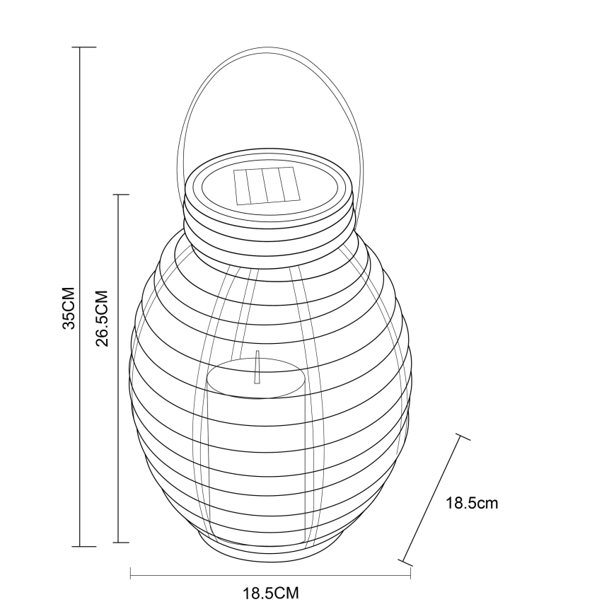 Globo - LED Solární svítidlo LED/0,06W/3,2V IP44 ratan