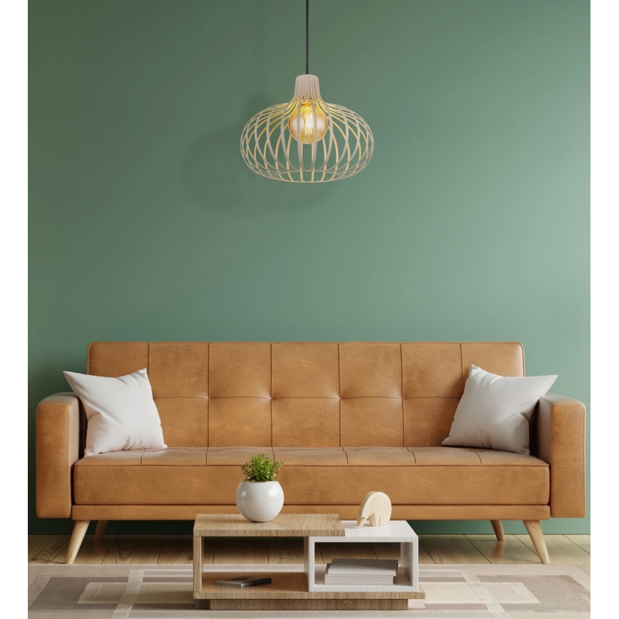 Globo - Lustr na lanku 1xE27/40W/230V béžová