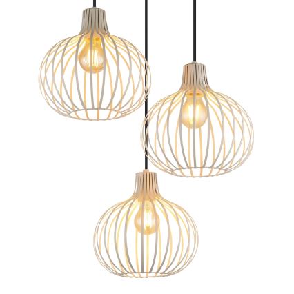 Globo - Lustr na lanku 3xE27/40W/230V béžová