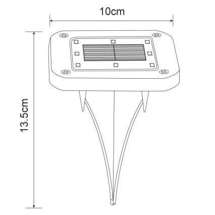 Globo - SADA 2x LED Solární svítidlo LED/0,8W/1,2V IP44 300 mAh
