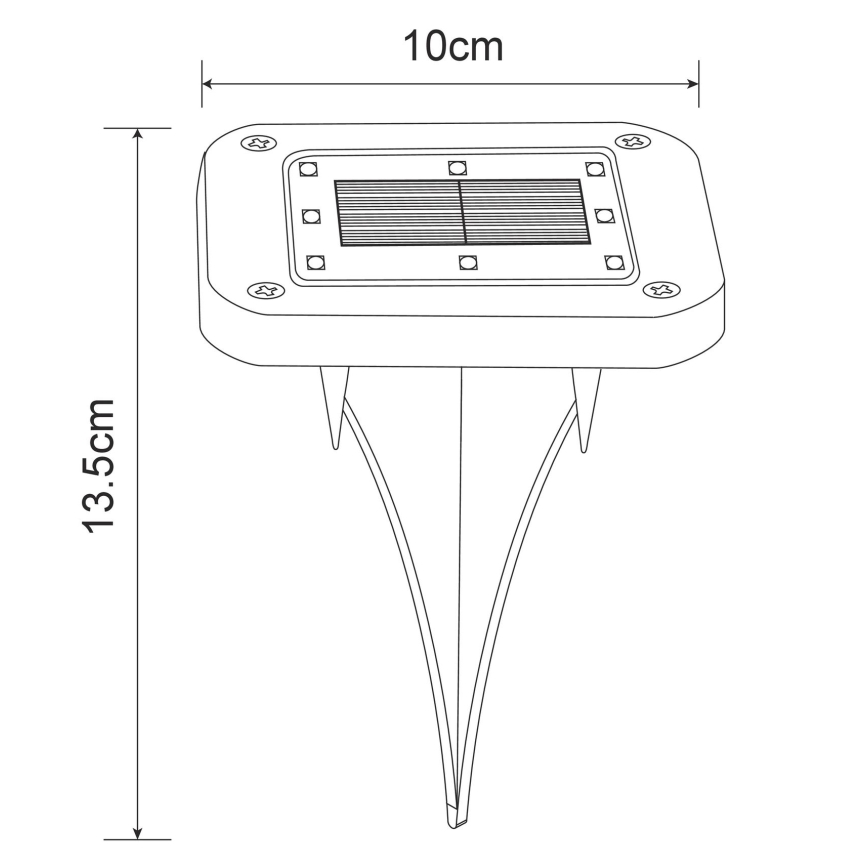 Globo - SADA 2x LED Solární svítidlo LED/0,8W/1,2V IP44 300 mAh