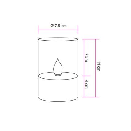 Globo - LED Solární svítidlo LED/0,06W/1,2V 1800K IP44 100 mAh