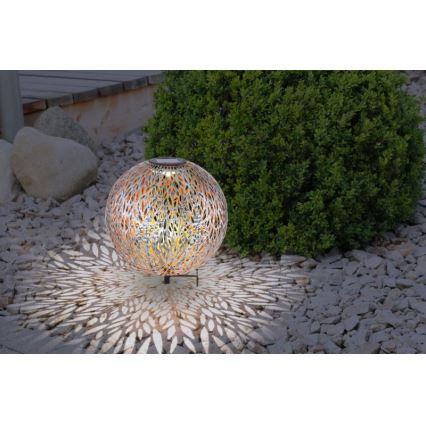 Globo - LED Solární svítidlo LED/0,06W/1,2V stříbrná IP44 270x380 mm