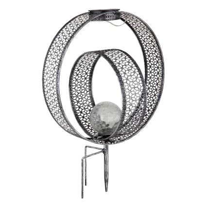 Globo - Solární svítidlo LED/0,06W/1,2V stříbrná IP44