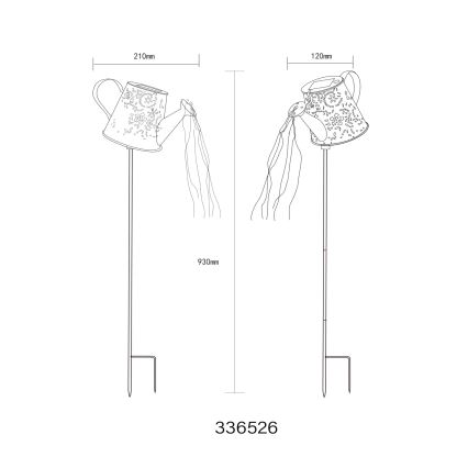 Globo - LED Solární svítidlo LED/3V IP44 300 mAh konvice