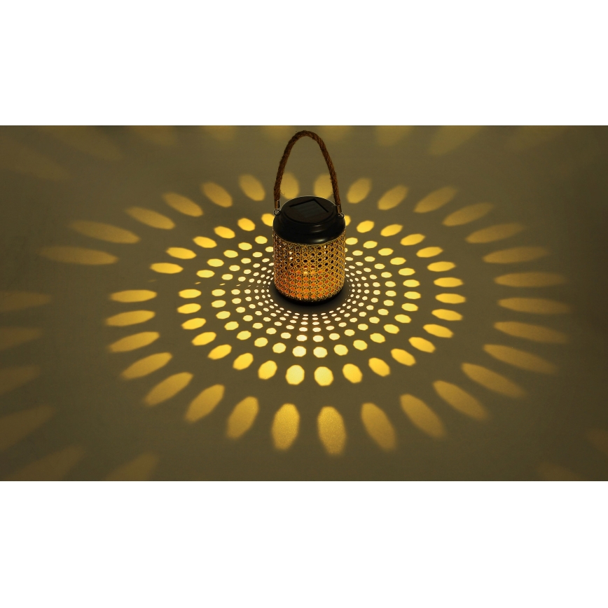 Globo - LED Solární svítidlo LED/0,06W/3V 3000K IP44 bambus