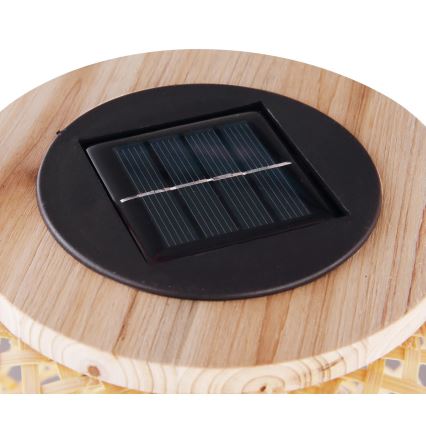 Globo - LED Solární svítidlo LED/0,06W/3V bambus IP44