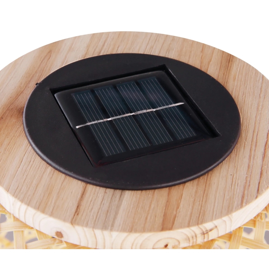 Globo - LED Solární svítidlo LED/0,06W/3V bambus IP44
