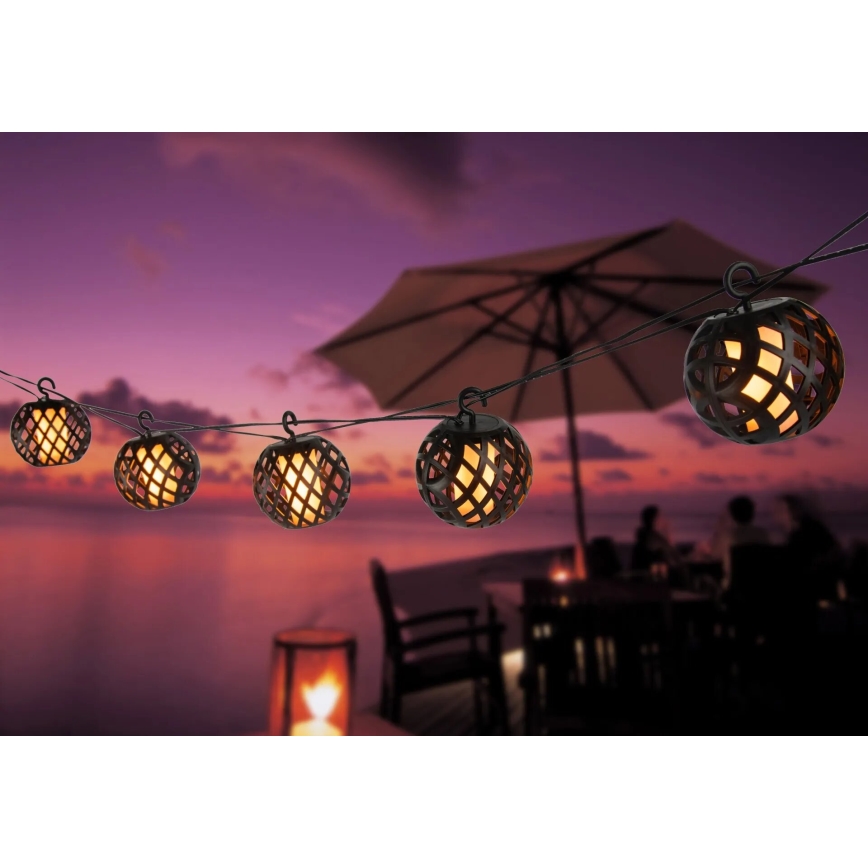Globo - LED Solární dekorační řetěz 98xLED/0,1W/3V 410 cm IP44 600 mAh
