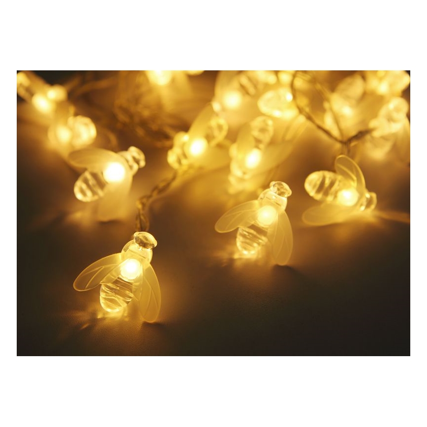 Globo - LED Solární řetěz 20xLED/0,06W/3V IP44