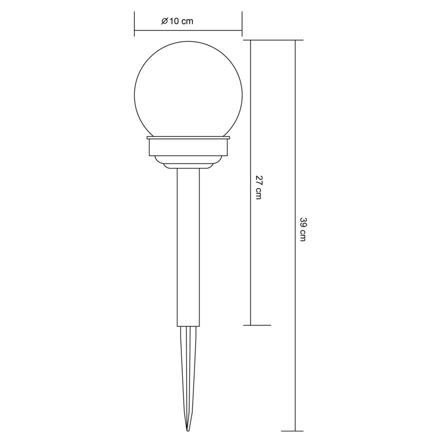 Globo 33699-12 - LED Solární lampa LED/1,2V IP44