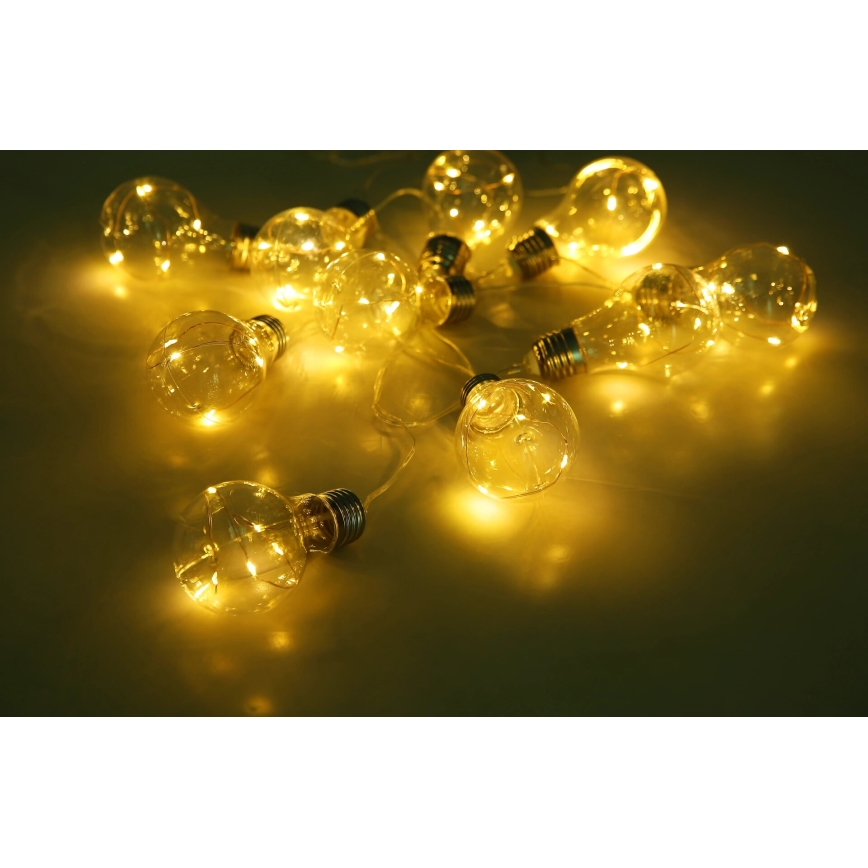 Globo - LED Solární řetěz 10xLED/0,06W/3,2V 380 cm IP44 600 mAh