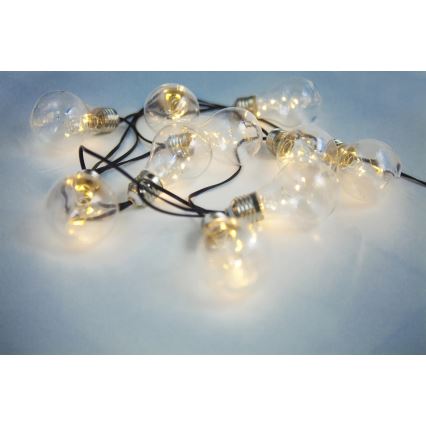 Globo - LED Solární řetěz 10xLED/0,06W/3,2V 380 cm IP44 600 mAh